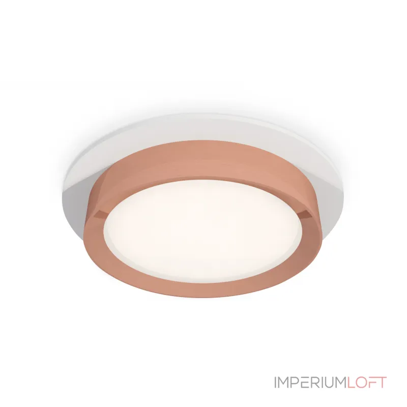 Комплект встраиваемого светильника XC8050006 SWH/PPG белый песок/золото розовое полированное GX53 (C8050, N8126) от NovaLamp