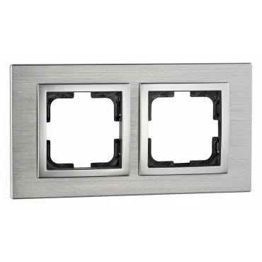 Рамка на 2 поста Mono Electric Style Aluminium 107-800000-161 Рамка на 2 поста Mono Electric Style Aluminium 107-800000-161