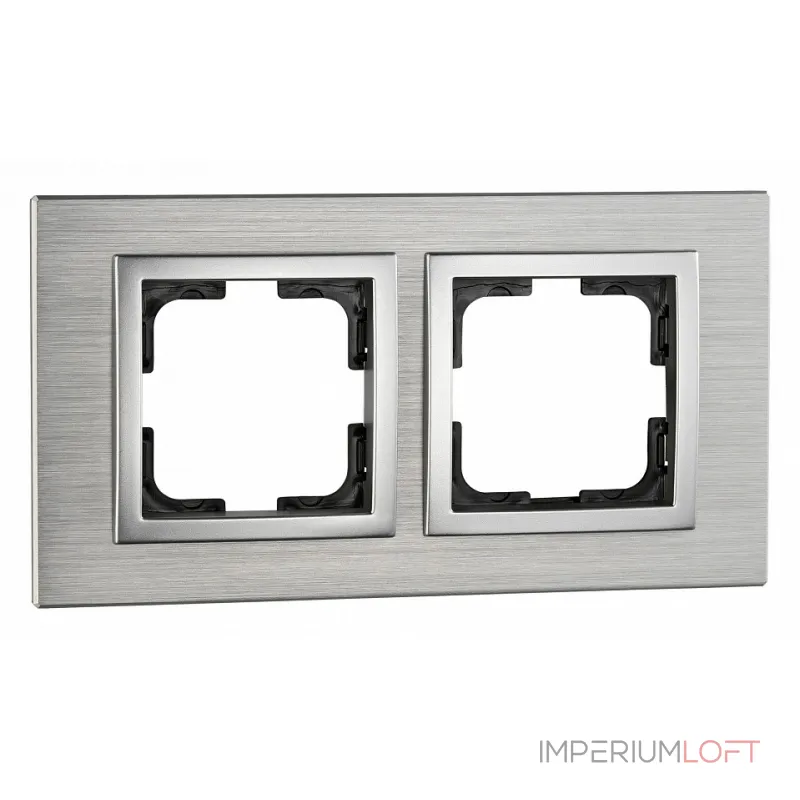 Рамка на 2 поста Mono Electric Style Aluminium 107-800000-161 от ImperiumLoft Рамка на 2 поста Mono Electric Style Aluminium 107-800000-161 от ImperiumLoft