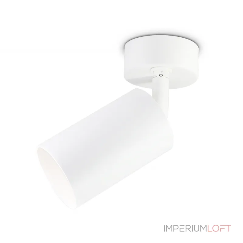 Накладной спот с выключателем TA126 WH белый GU10 max 12W D70*164*D55 от NovaLamp