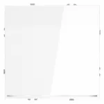 Проходной переключатель встраиваемый S70 одноклавишный с подсветкой 10А (белый глянцевый) Voltum VLS010401