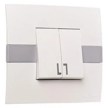 Выключатель двухклавишный Mono Electric Eсо 101-010101-102 Выключатель двухклавишный Mono Electric Eсо 101-010101-102