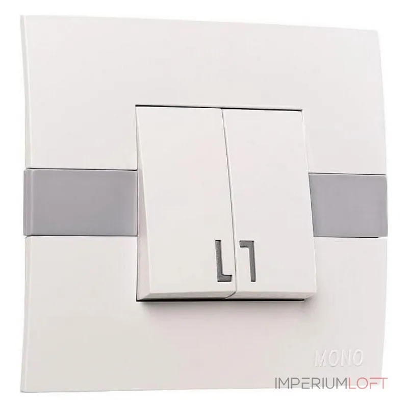 Выключатель двухклавишный Mono Electric Eсо 101-010101-102 от ImperiumLoft Выключатель двухклавишный Mono Electric Eсо 101-010101-102 от ImperiumLoft