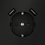 Розетка встраиваемая S70 с заземлением и защитными шторками 16А с USB A+A (черный матовый Voltum VLS040408