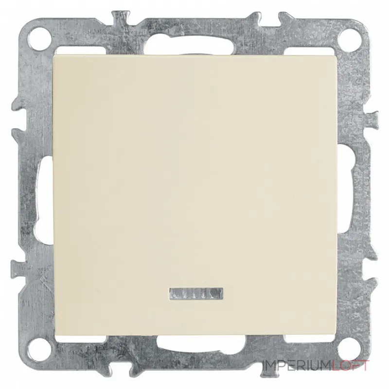 Выключатель одноклавишный с подсветкой без рамки Stekker Эрна 39320 от ImperiumLoft