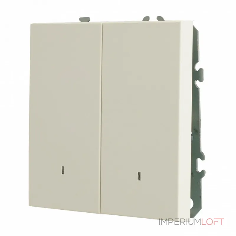 Выключатель двухклавишный с подсветкой без рамки Stekker RSW10-5102-01 49864 от ImperiumLoft Выключатель двухклавишный с подсветкой без рамки Stekker RSW10-5102-01 49864 от ImperiumLoft