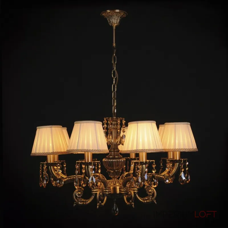Подвесная люстра Abrasax Sylvia L.8110-8BR CRISTAL-SHADE Подвесная люстра Abrasax Sylvia L.8110-8BR CRISTAL-SHADE