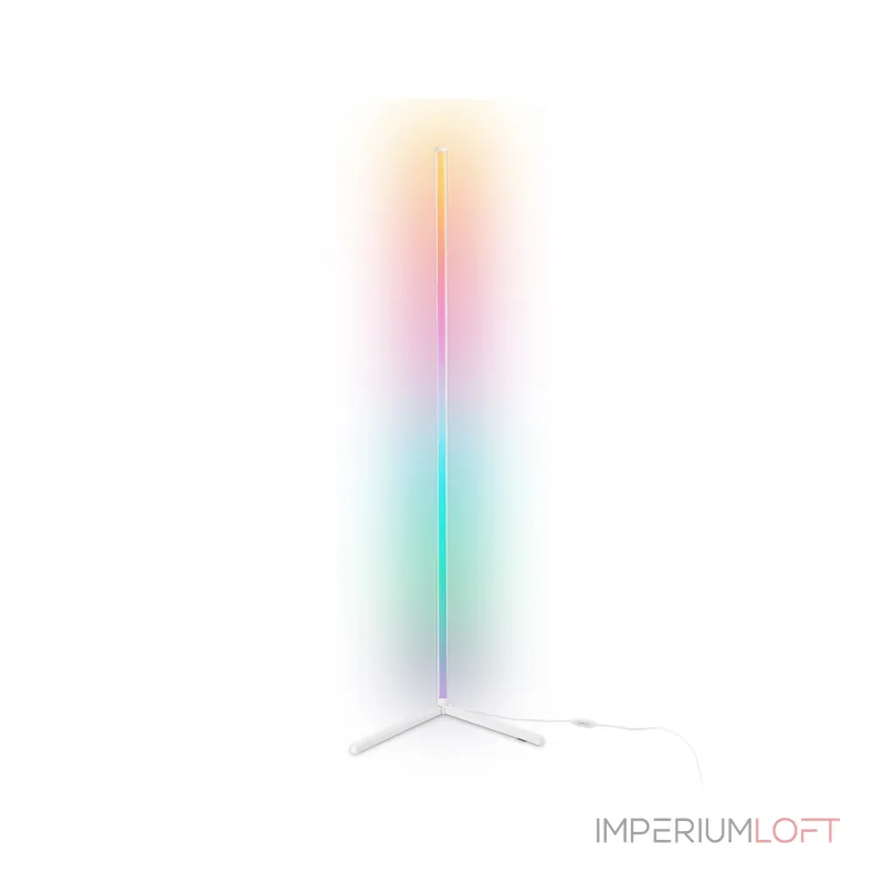 Светильник светодиодный напольный RGB с пультом FL8025 WH белый LED 20W RGB D32*1650 (ПДУ РАДИО 2.4G) от NovaLamp