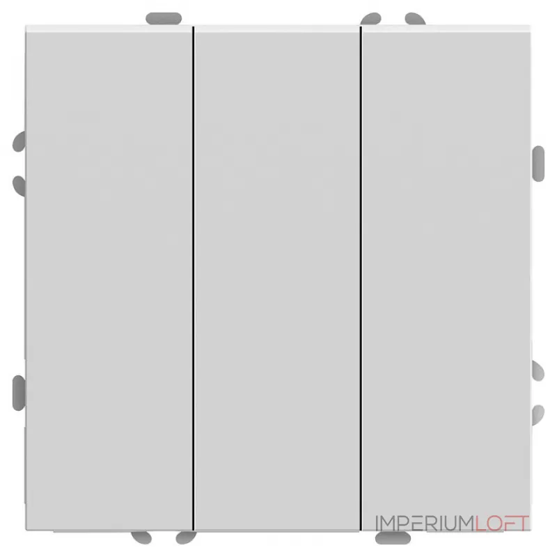 Выключатель трехклавишный без рамки Stekker RSW10-5108-01 49870 от ImperiumLoft