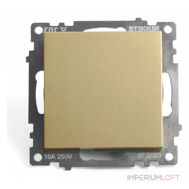 Выключатель одноклавишный без рамки Stekker Катрин 49214 от ImperiumLoft