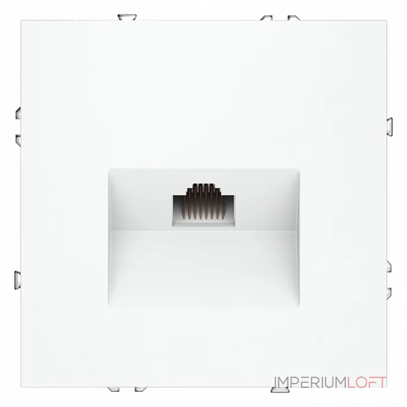 Розетка компьютерная встраиваемая S70 RJ45 кат.6 (белый матовый) Voltum VLS060102 Розетка компьютерная встраиваемая S70 RJ45 кат.6 (белый матовый) Voltum VLS060102