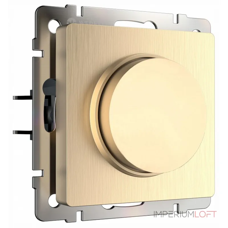 Диммер без рамки Werkel шампань рифленый W1142010 от ImperiumLoft