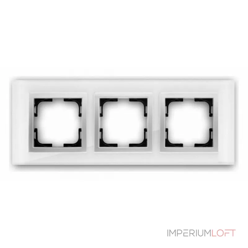 Рамка на 3 поста Mono Electric Style Glass 107-710000-162 от ImperiumLoft