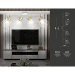 Настенно-потолочный спот в стиле лофт TR8603/4 WH/GD белый/золото E27*4 max 465*154*230 от NovaLamp