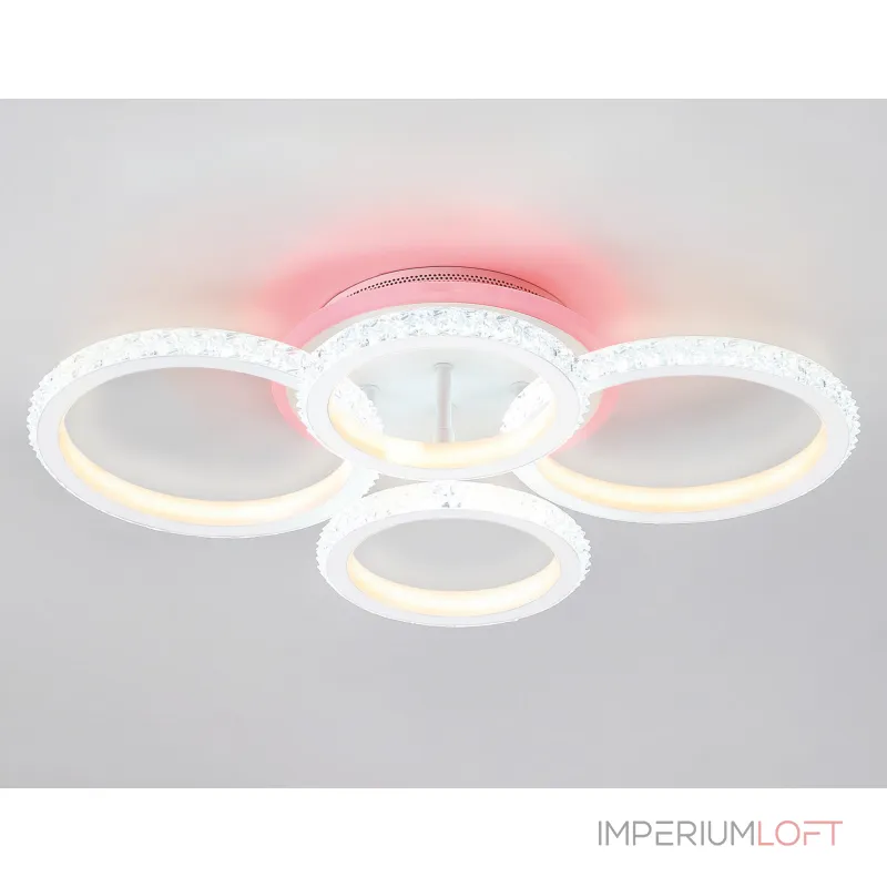 Светильник потолочный светодиодный с RGB подсветкой и пультом FA9524/2+2 WH белый 92W 6400K/3000K+RGB 560*370*110 (ПДУ РАДИО 2.4G) от NovaLamp Светильник потолочный светодиодный с RGB подсветкой и пультом FA9524/2+2 WH белый 92W 6400K/3000K+RGB 560*370*110 (ПДУ РАДИО 2.4G) от NovaLamp