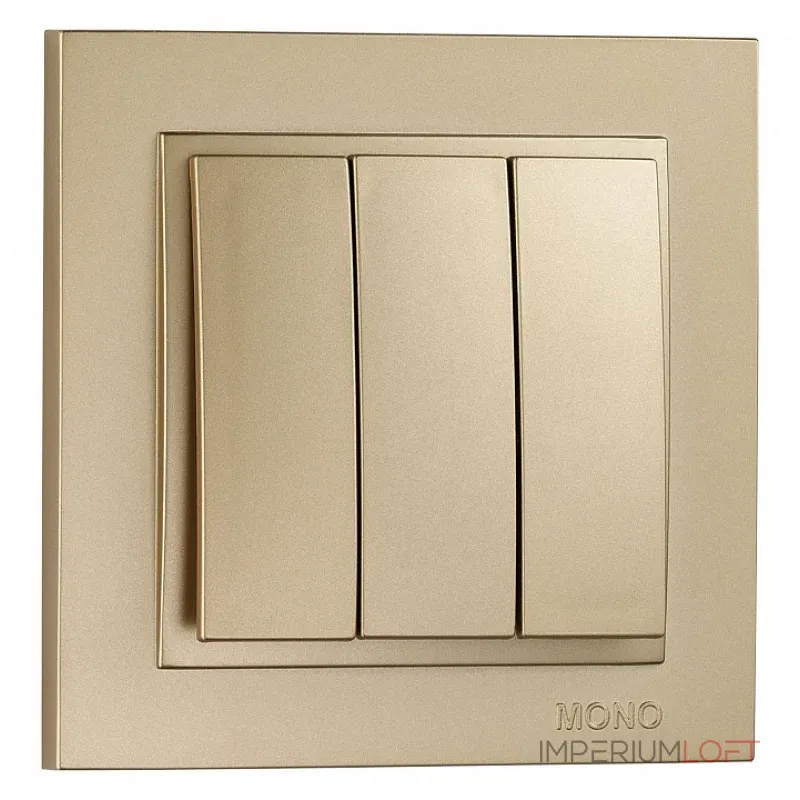 Выключатель трехклавишный Mono Electric Despina 102-222222-114 от ImperiumLoft Выключатель трехклавишный Mono Electric Despina 102-222222-114 от ImperiumLoft