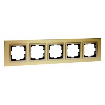 Рамка на 5 постов Mono Electric Style Aluminium 107-830000-164 Рамка на 5 постов Mono Electric Style Aluminium 107-830000-164
