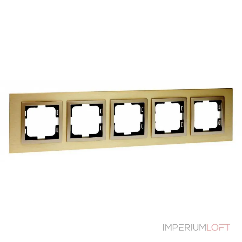 Рамка на 5 постов Mono Electric Style Aluminium 107-830000-164 от ImperiumLoft
