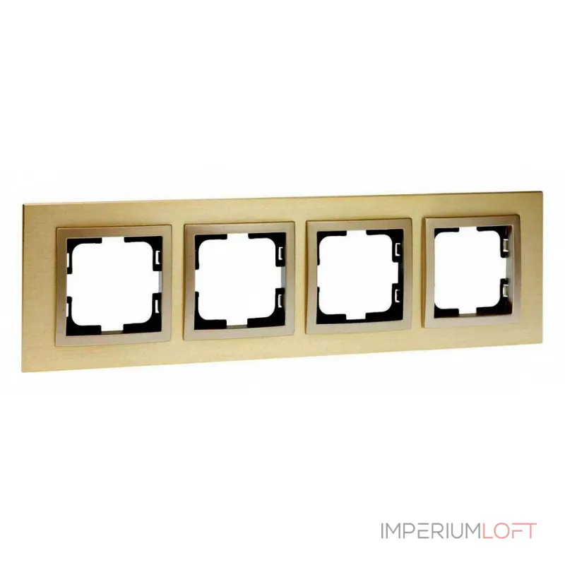 Рамка на 4 поста Mono Electric Style Aluminium 107-830000-163 от ImperiumLoft