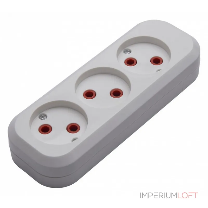 Розетка переносная разборная без заземления Stekker Бруна 39008 от ImperiumLoft