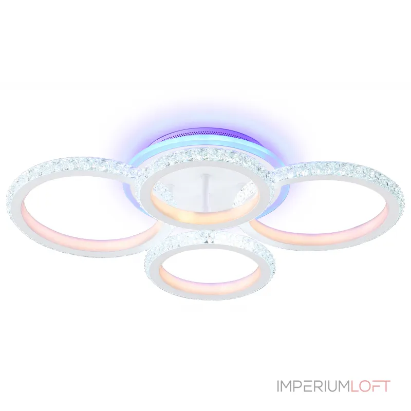 Светильник потолочный светодиодный с RGB подсветкой и пультом FA9524/2+2 WH белый 92W 6400K/3000K+RGB 560*370*110 (ПДУ РАДИО 2.4G) от NovaLamp Светильник потолочный светодиодный с RGB подсветкой и пультом FA9524/2+2 WH белый 92W 6400K/3000K+RGB 560*370*110 (ПДУ РАДИО 2.4G) от NovaLamp