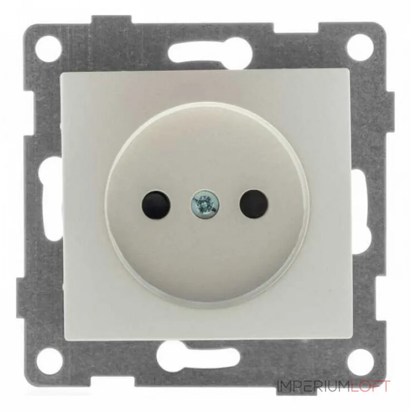 Розетка без заземления и со шторкой без рамки Gusi Electric BRAVO С10Р2-028 от ImperiumLoft