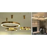 Люстра Light Ring Horizontal D60 Золото от ImperiumLoft