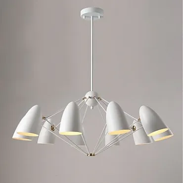 Люстра на штанге JLYLITE 10-Light Sputnik Chandelier White