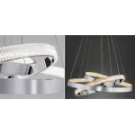 Подвесная люстра ORACLE 3 Rings Silver