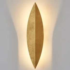 Art Deco Leaf Wall Lamp Gold Art Deco Leaf Wall Lamp Gold