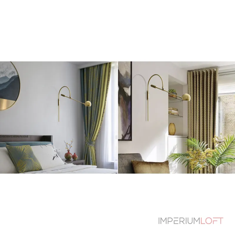 Бра Restoration Hardware ORBITER II Wall lamp Brass от ImperiumLoft