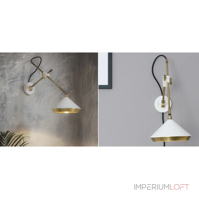 Бра Bert Frank SHEAR SHEAR WALL LIGHT Белый от ImperiumLoft