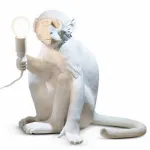 Настольная лампа Seletti Monkey Lamp Sitting Version Белый от ImperiumLoft