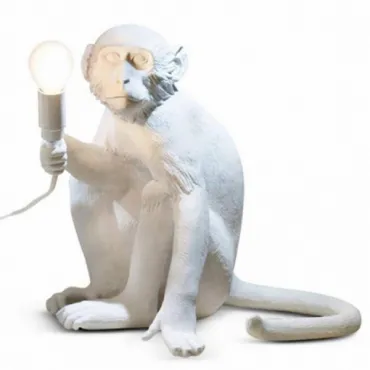 Настольная лампа Seletti Monkey Lamp Sitting Version Белый Настольная лампа Seletti Monkey Lamp Sitting Version Белый