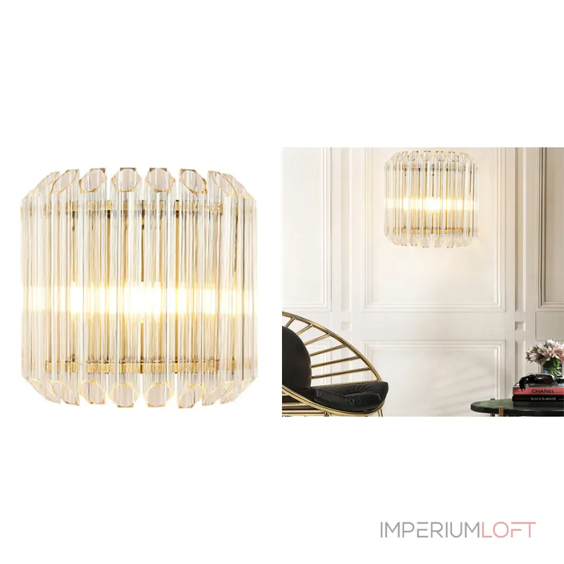 Бра Hexagon Wall Lamp прозрачное стекло от ImperiumLoft Бра Hexagon Wall Lamp прозрачное стекло от ImperiumLoft