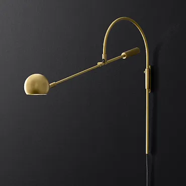 Бра Restoration Hardware ORBITER II Wall lamp Brass