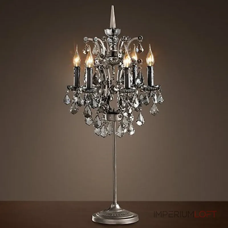 Настольная лампа 19TH C. ROCOCO IRON & Smok CRYSTAL Table Lamp от ImperiumLoft Настольная лампа 19TH C. ROCOCO IRON & Smok CRYSTAL Table Lamp от ImperiumLoft