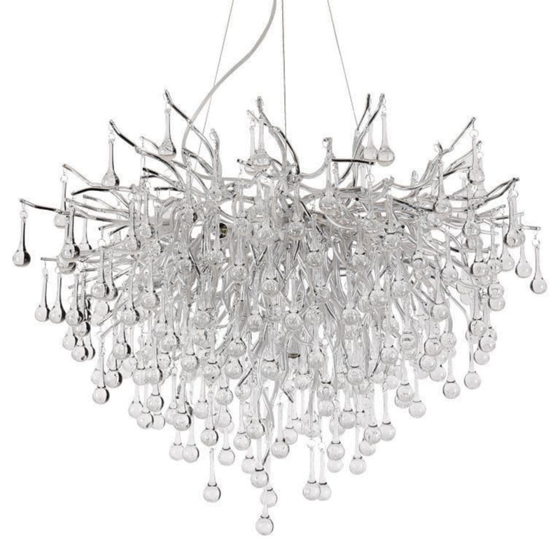Подвесная люстра Droplet Chandelier Silver 80 Подвесная люстра Droplet Chandelier Silver 80