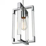 Подвесной светильник Transparent Strips Chromium Frame One от ImperiumLoft