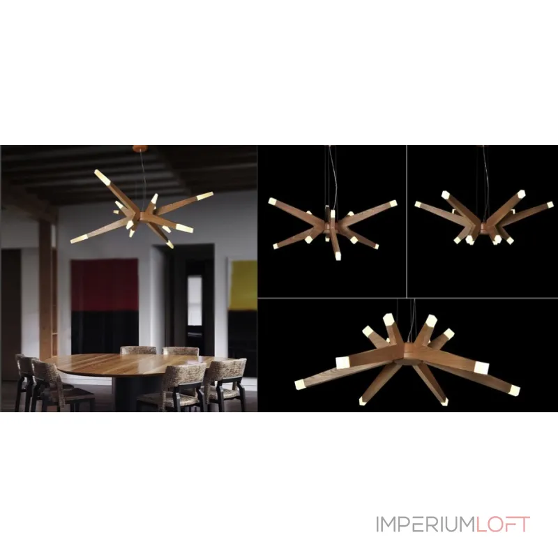 Подвесная люстра Wooden Glowworm Star