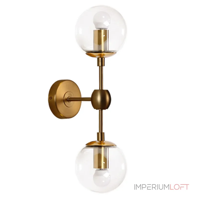 Бра Modo Sconce 2 Globes Gold от ImperiumLoft Бра Modo Sconce 2 Globes Gold от ImperiumLoft