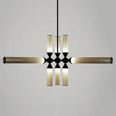 Люстра на штанге Castle 9-01 Black and Smoke Люстра на штанге Castle 9-01 Black and Smoke