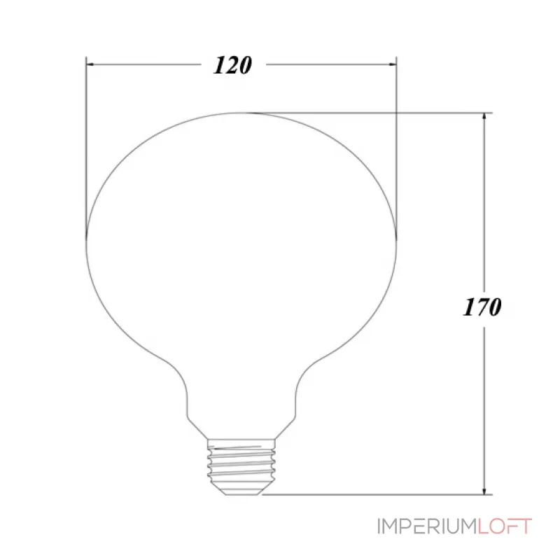 Лампочка Loft Edison Retro Bulb №4 от ImperiumLoft