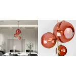 Дизайнерский светильник с тремя стеклянными плафонами RUBIE Last Night от ImperiumLoft