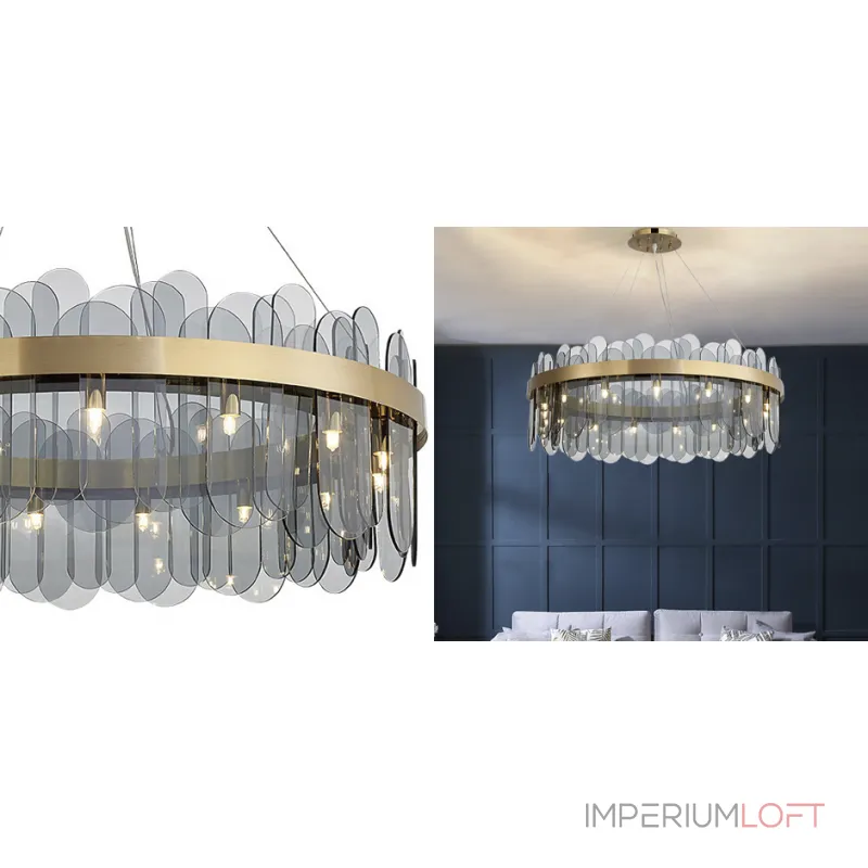 Подвесная люстра Blount Chandelier Smokey