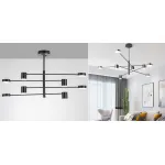 Подвесной светильник LED Lighting Black 8 lampholders
