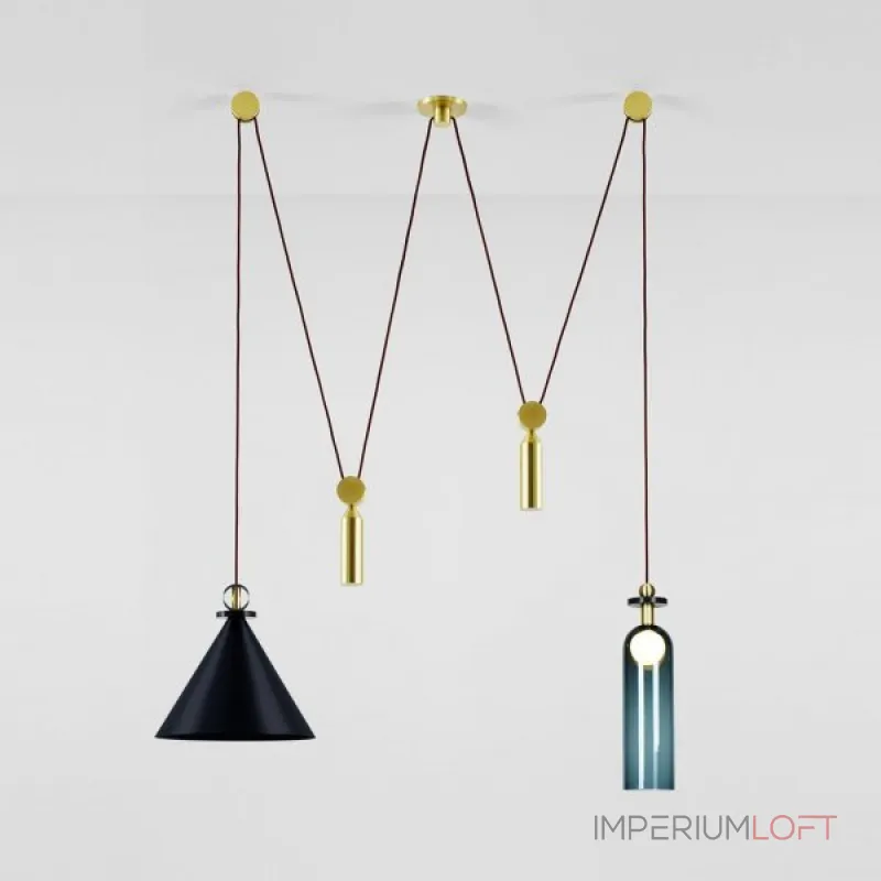 Подвесной светильник Shape up Double Pendant Black от ImperiumLoft Подвесной светильник Shape up Double Pendant Black от ImperiumLoft