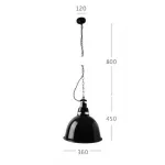 Подвесной светильник Metal Bell Retro Color Light от ImperiumLoft