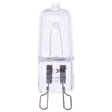 Галогенная лампочка G9 тёплый белый свет