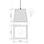 Люстра Luis Chandelier Line black от ImperiumLoft